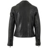 Geacă de Piele Mauritius MWFarah - Vișiniu Închis Biker Style geaca piele dama mauritius visiniu inchis mwfarah regular fit stil biker asimetric