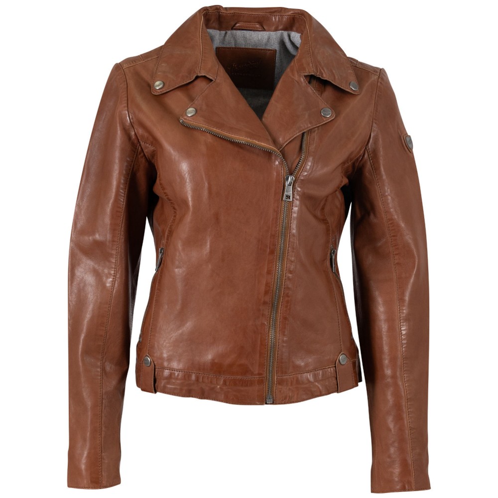 Geaca de Piele Dama Mauritius Coniac MWFarah - readytowear