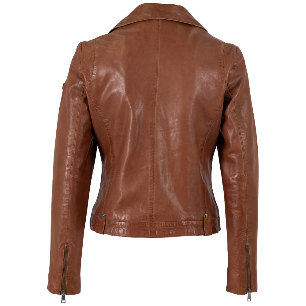 Geaca de Piele Dama Mauritius Coniac MWFarah - readytowear