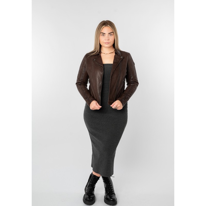 Geaca de Piele Dama Mauritius Maro MWFarah – Geci de Piele