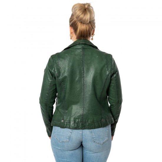 Geaca de Piele Dama Mauritius Verde MWFarah