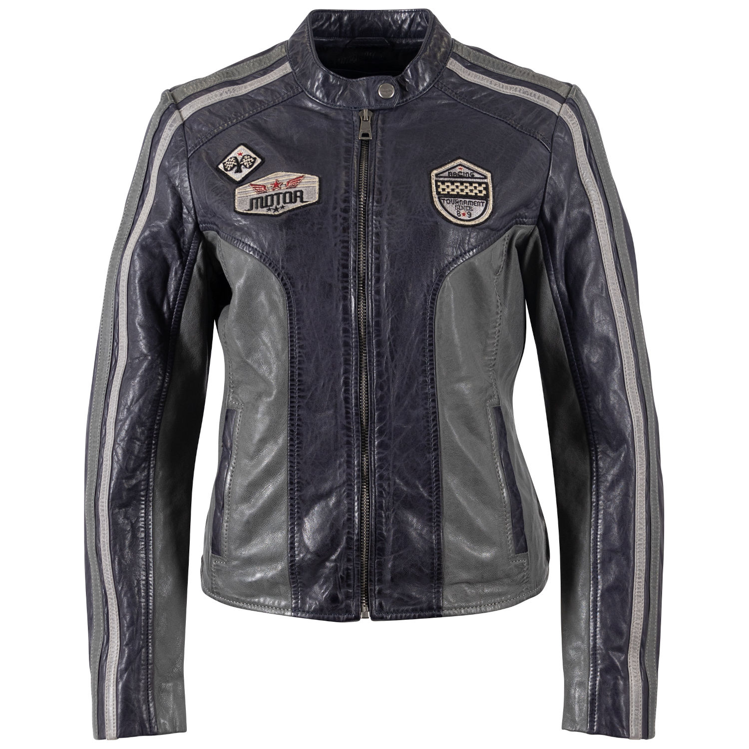 Geaca de Piele Dama Mauritius Bleumarin MWFastyness – Geci de Piele