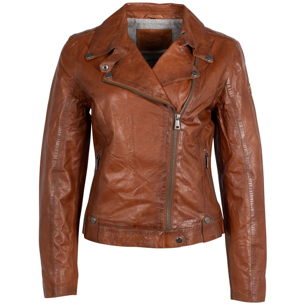 Geaca de Piele Dama Mauritius Coniac MWFayola - readytowear