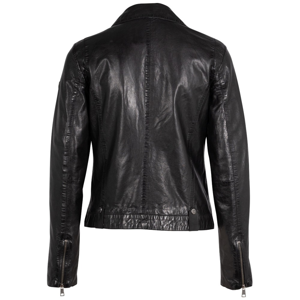 Geaca de Piele Dama Mauritius Neagra MWFayola - readytowear