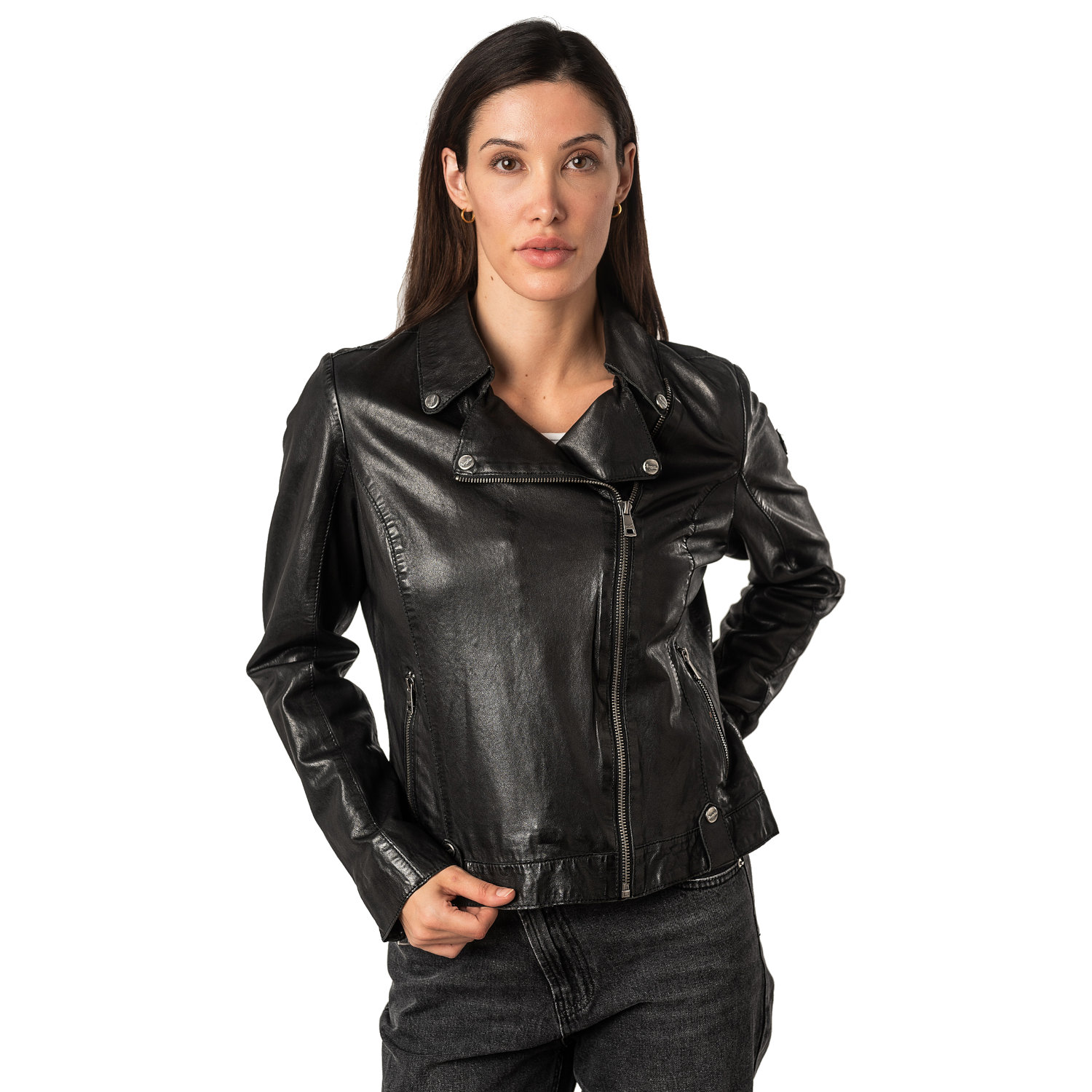 Geaca de Piele Dama Mauritius Neagra MWFayola – Geci de Piele Geaca de Piele Dama Mauritius Neagra MWFayola – Geci de Piele