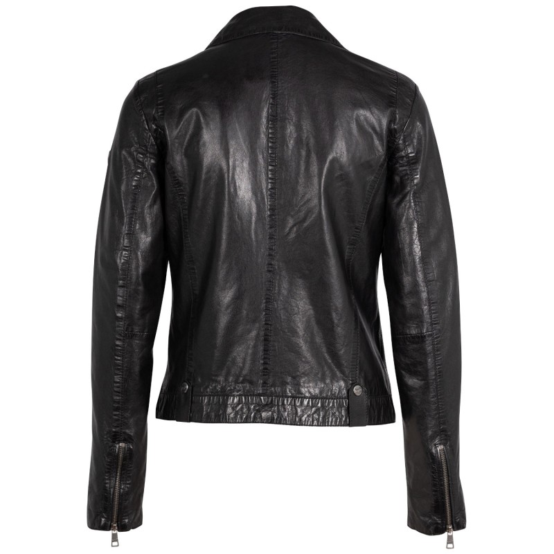 Geaca de Piele Dama Mauritius Neagra MWFayola – Geci de Piele