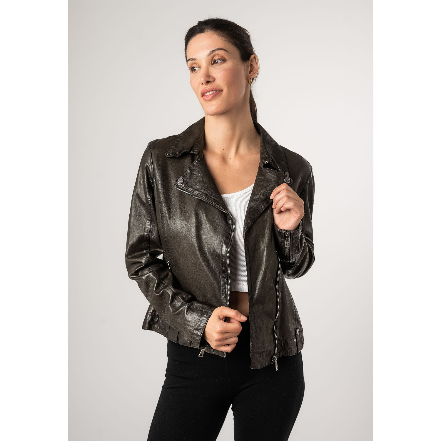 Geaca de Piele Dama Mauritius Verde Inchis MWFayola – Geci de Piele Geaca de Piele Dama Mauritius Verde Inchis MWFayola – Geci de Piele