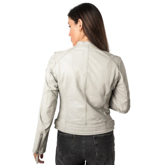 Geaca de Piele Dama Mauritius Gri Argintiu MWFilla Geaca de Piele Dama Mauritius Gri Argintiu MWFilla