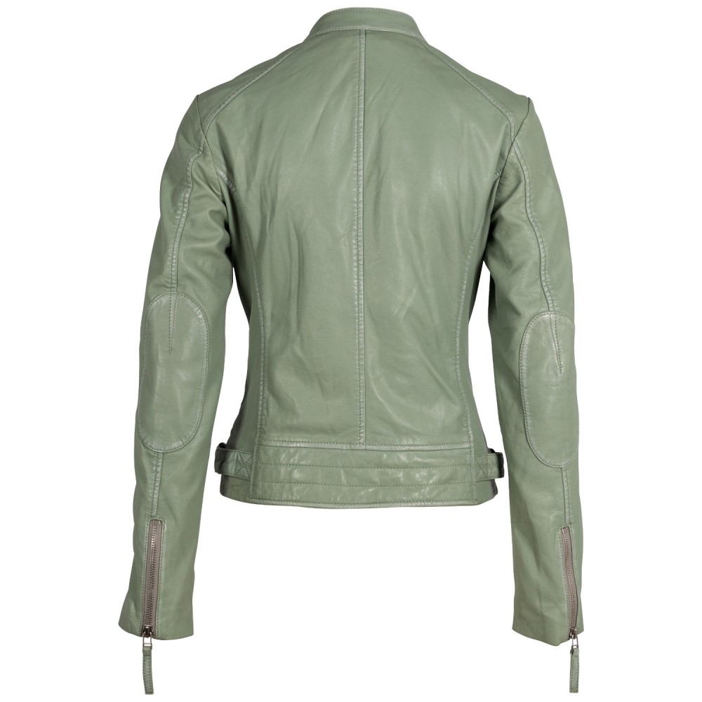 Geaca de Piele Dama Mauritius Verde Menta MWFilla - readytowear