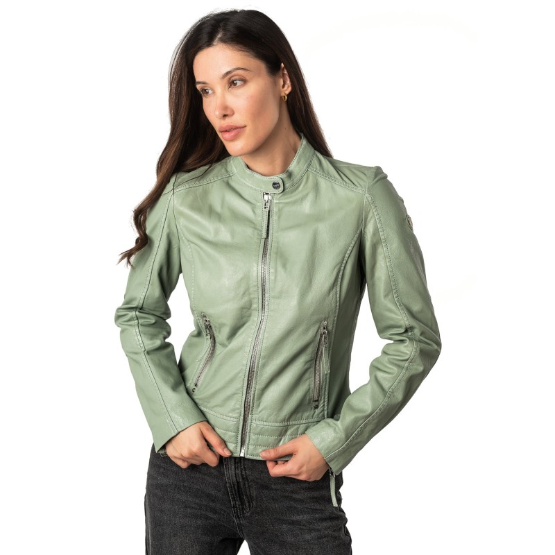 Geaca de Piele Dama Mauritius Verde Menta MWFilla – Geci de Piele