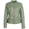 Geaca Piele Mauritius Mwfilla - Culoare Verde Menta geaca piele naturala dama mauritius mwfilla verde menta