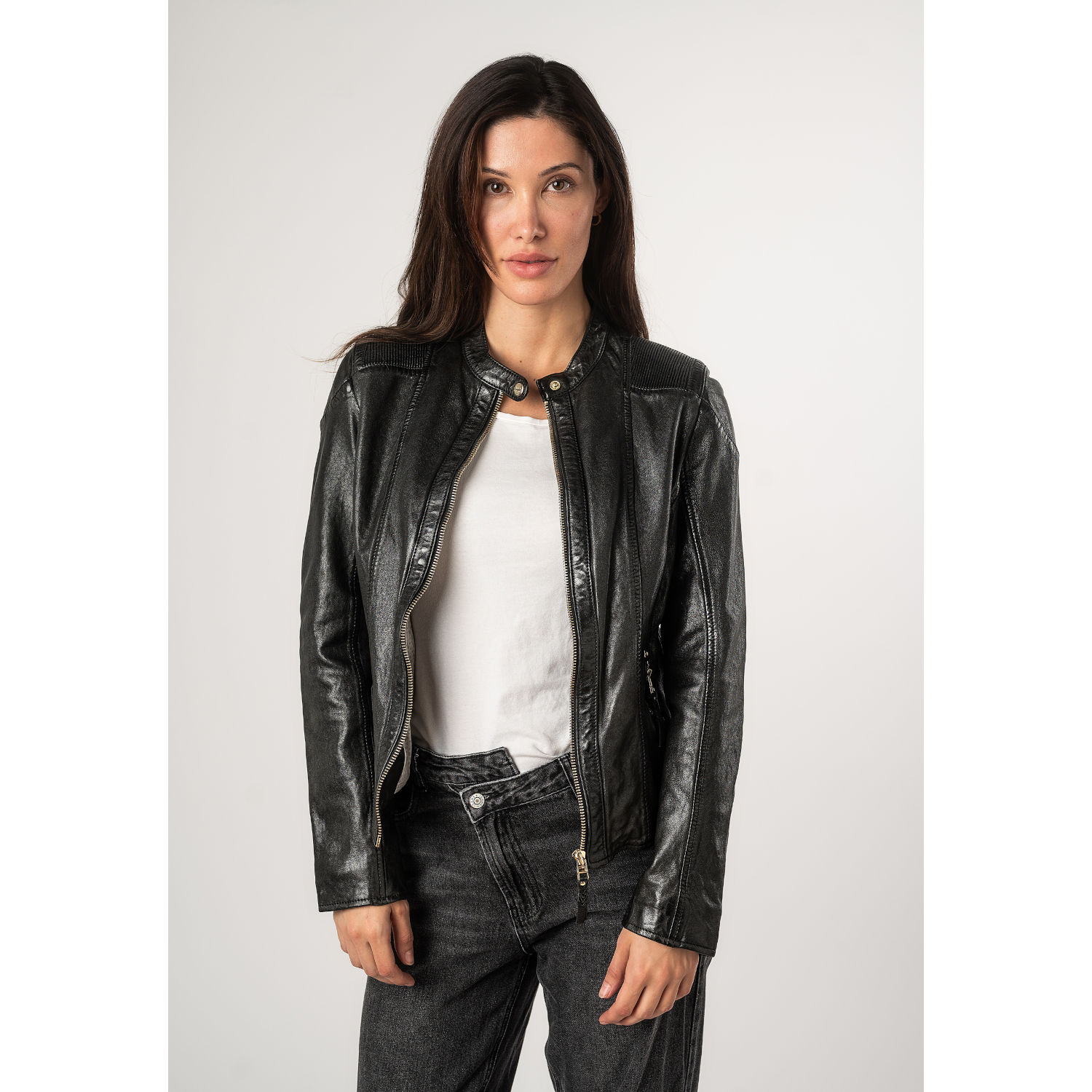 Geaca de Piele Dama Mauritius Neagra MWFjola – Geci de Piele Geaca de Piele Dama Mauritius Neagra MWFjola – Geci de Piele