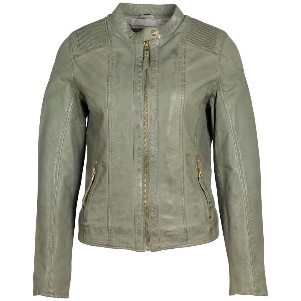 Geaca de Piele Dama Mauritius Verde Menta MWFjola - readytowear