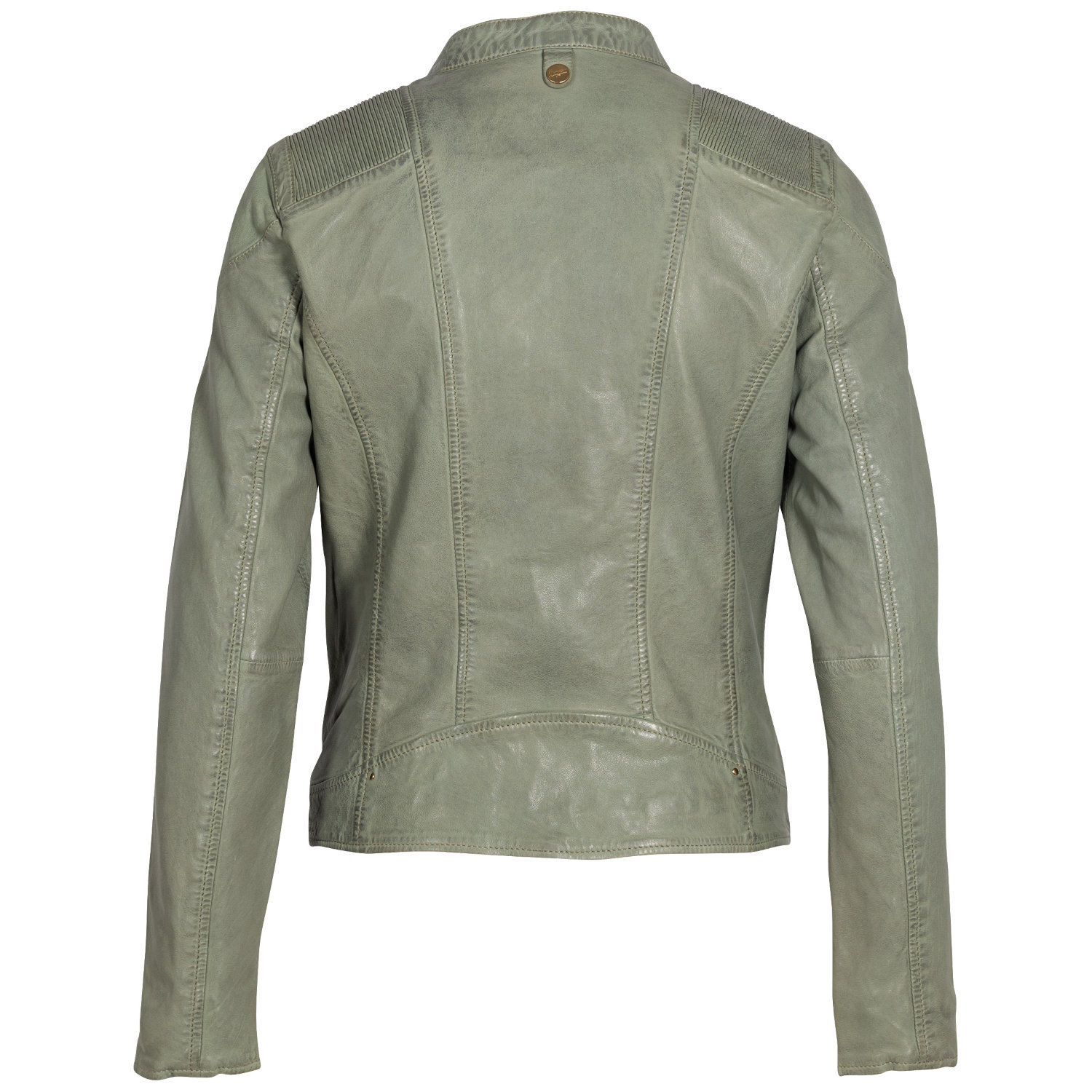 geaca piele naturala dama mauritius mwfjola verde menta