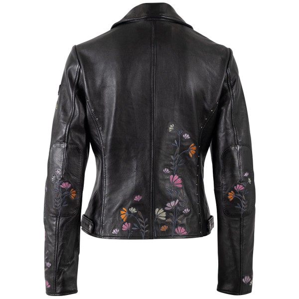 Geaca de Piele Dama Mauritius Neagra MWFloral