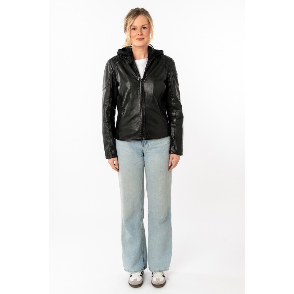 Geaca de Piele Dama Mauritius Verde Inchis MWGianna