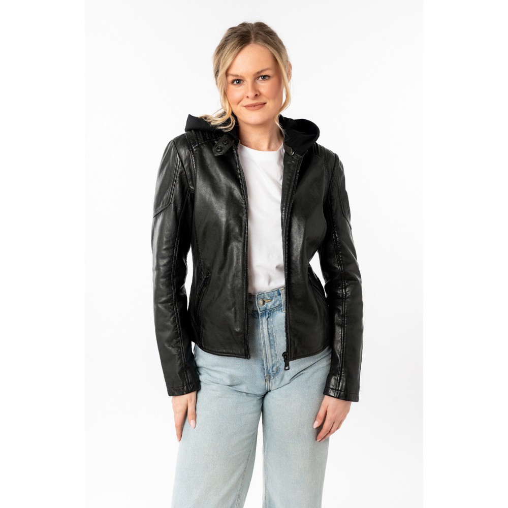 Geaca de Piele Dama Mauritius Verde Inchis MWGianna