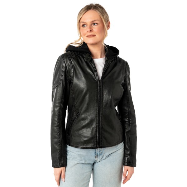 Geaca de Piele Dama Mauritius Verde Inchis MWGianna