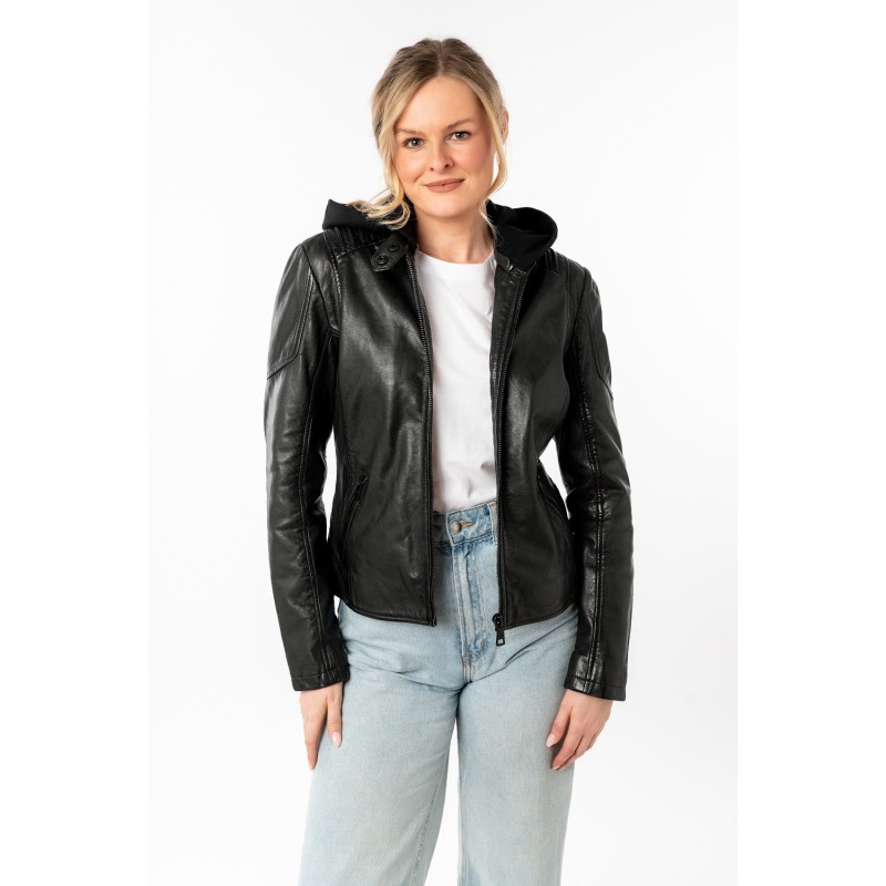 Geaca de Piele Dama Mauritius Verde Inchis MWGianna – Geci de Piele