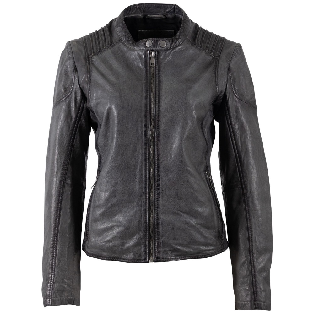 Geaca de Piele Dama Mauritius Antracit MWGionna