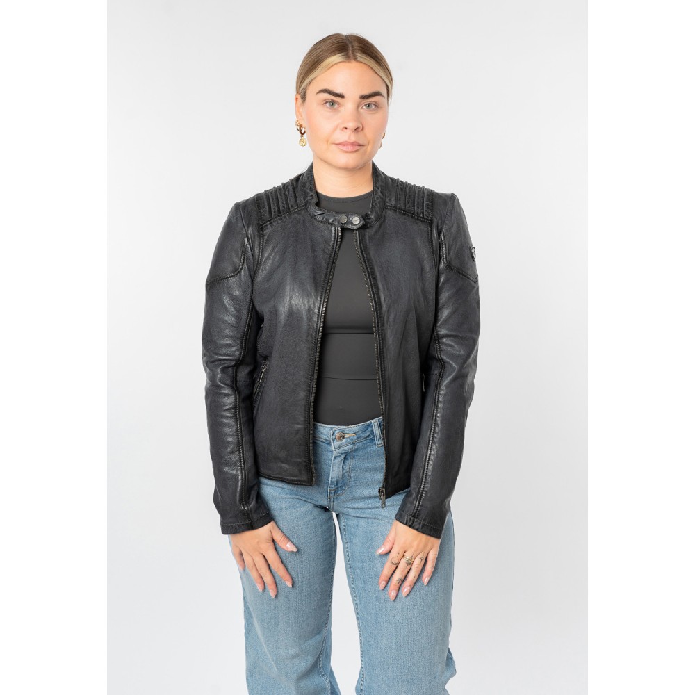 Geaca de Piele Dama Mauritius Antracit MWGionna