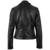Geaca de Piele Dama Mauritius Neagra MWHoshie