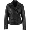 Geaca Piele Mauritius MWHoshie - Design cu Stele Discrete geaca piele dama mauritius neagra mwhoshie detalii stele embosate biker