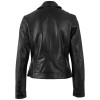 Geaca Piele Mauritius MWHoshie - Design cu Stele Discrete geaca piele dama mauritius neagra mwhoshie detalii stele embosate biker