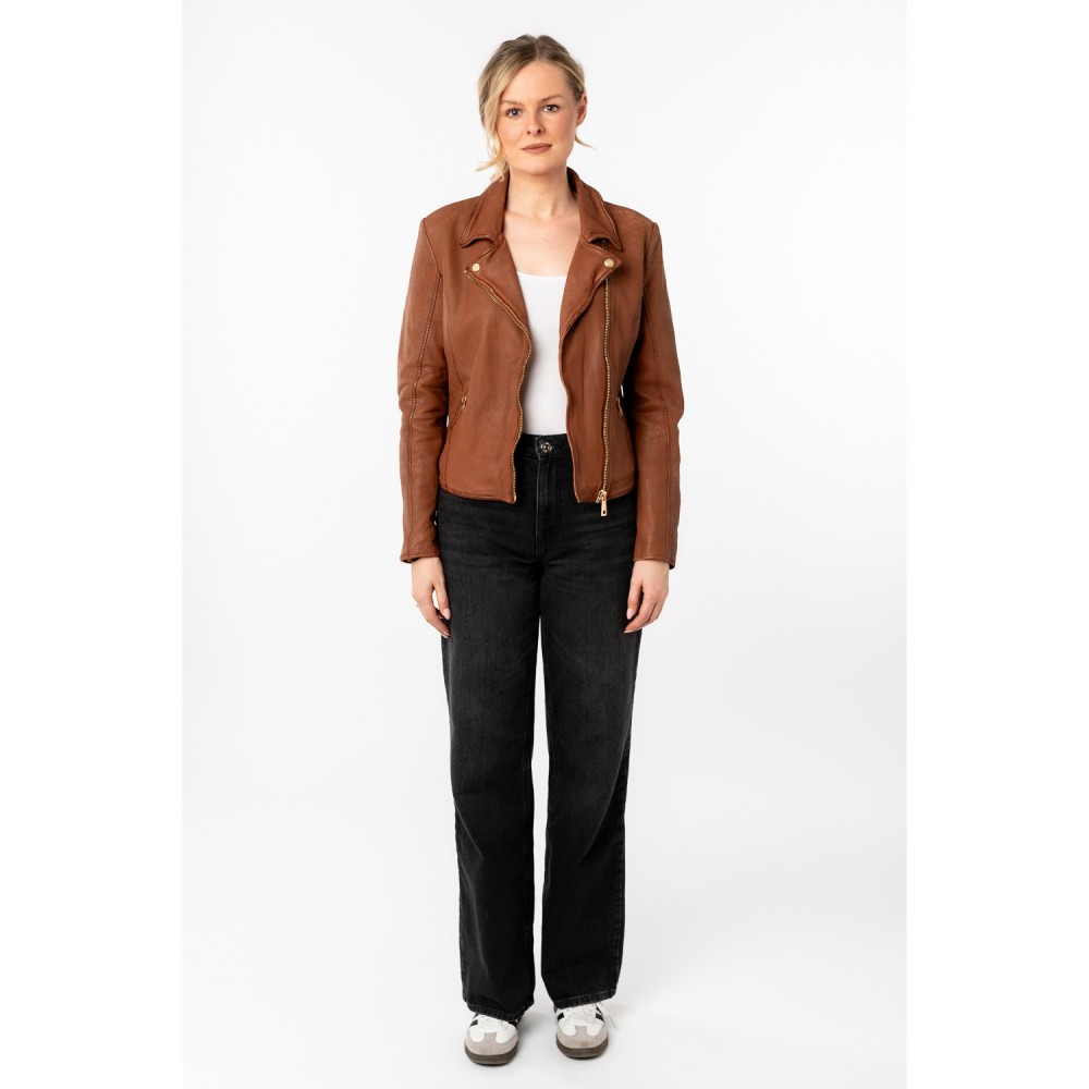 Geaca de Piele Dama Mauritius Whiskey MWInessa - readytowear