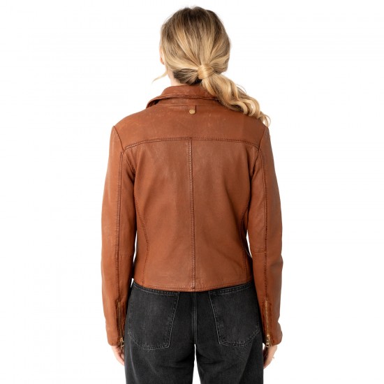 Geaca de Piele Dama Mauritius Whiskey MWInessa