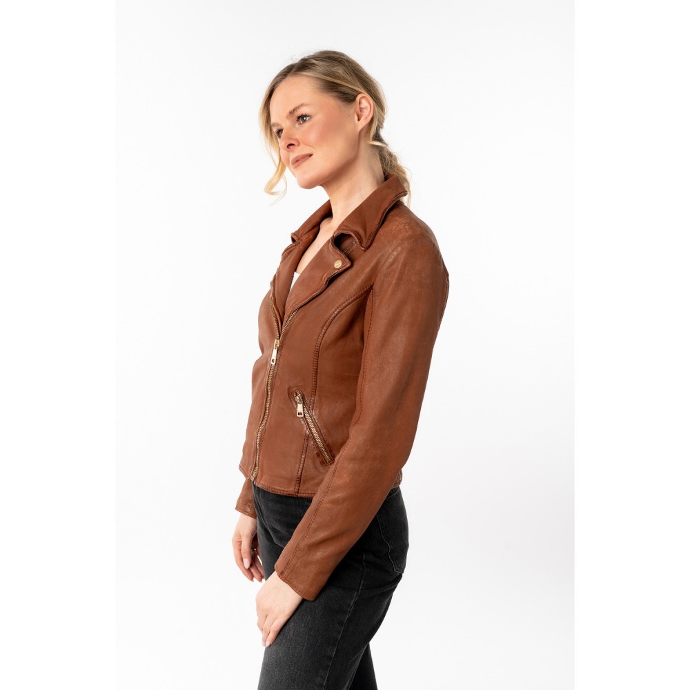 Geaca de Piele Dama Mauritius Whiskey MWInessa - readytowear