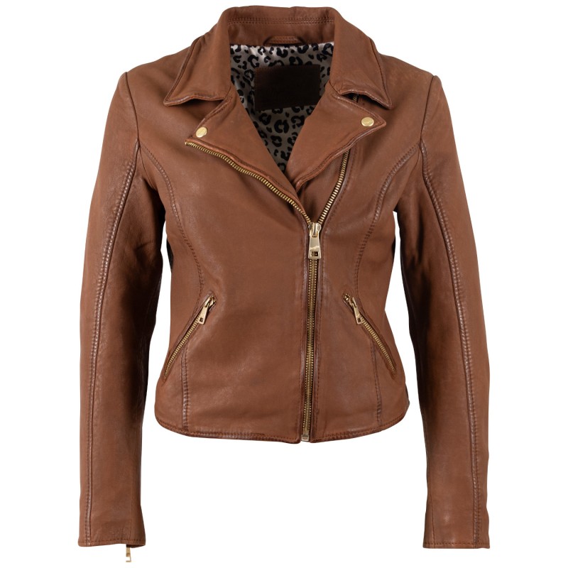 Geaca de Piele Dama Mauritius Whiskey MWInessa – Geci de Piele