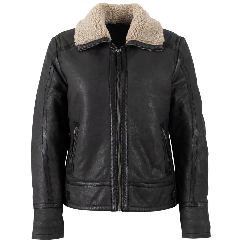 Cojoc de Piele Dama Mauritius Antracit MWIske - readytowear