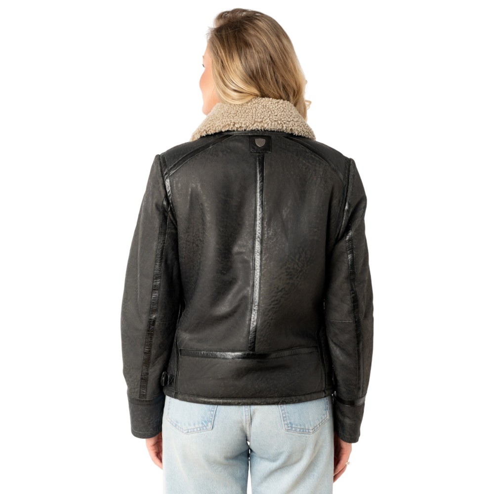 Cojoc de Piele Dama Mauritius Antracit MWIske