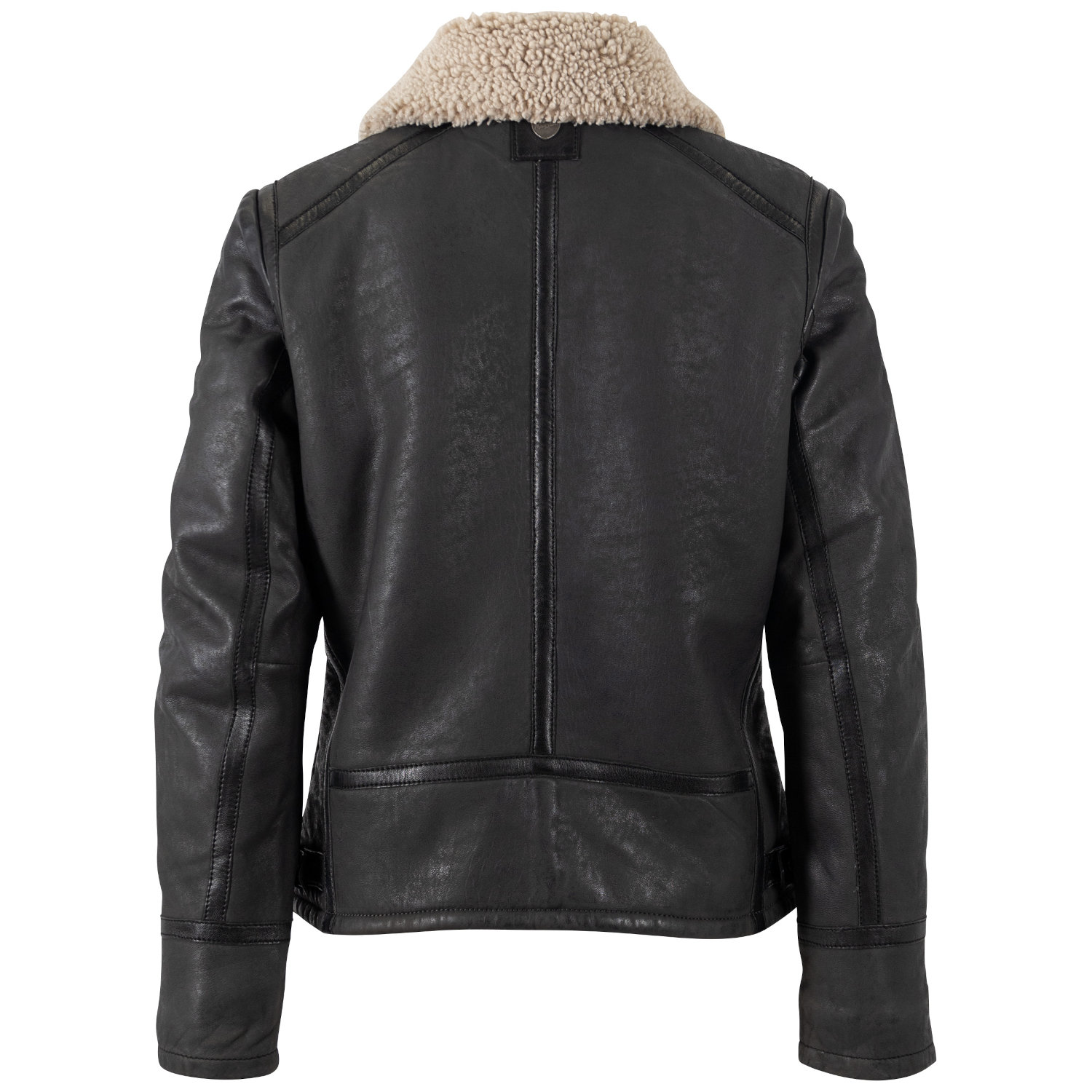 cojoc piele dama mauritius antracit mwiske guler blana mansete simple