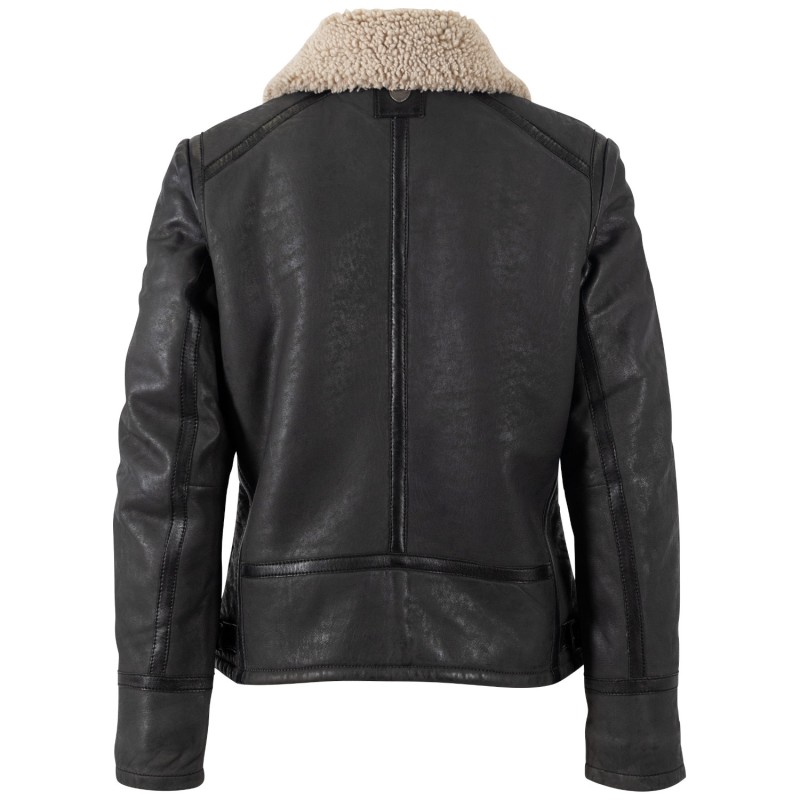 Cojoc de Piele Dama Mauritius Antracit MWIske – Geci de Iarna