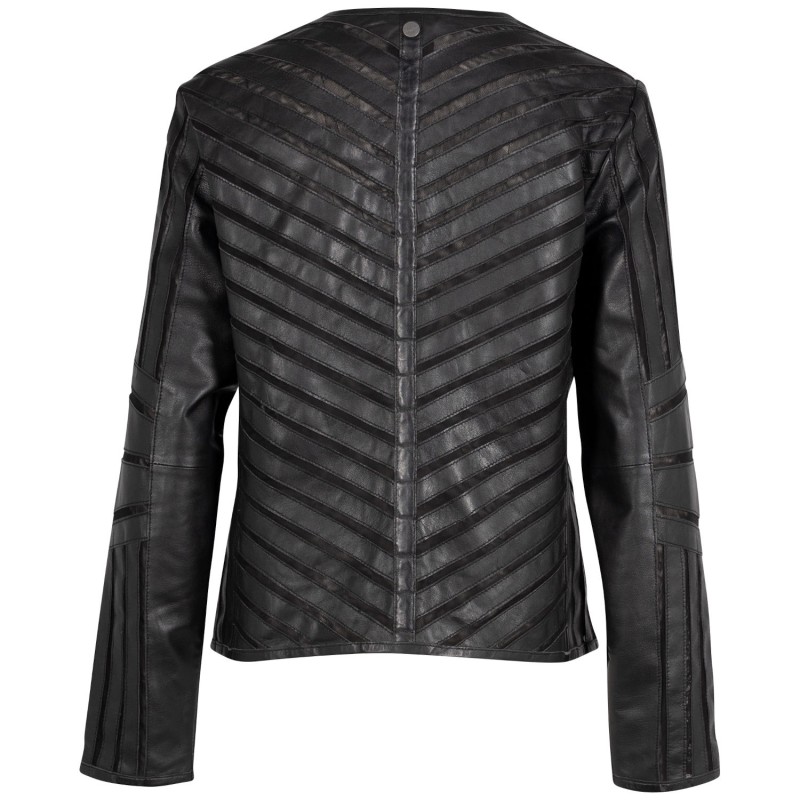 Geaca de Piele Dama Mauritius Neagra MWJaela – Geci de Piele
