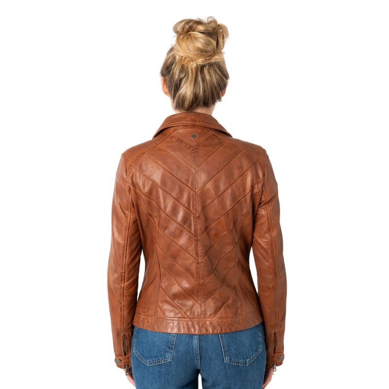 Geaca de Piele Dama Mauritius Whiskey MWJolah – Geci de Piele