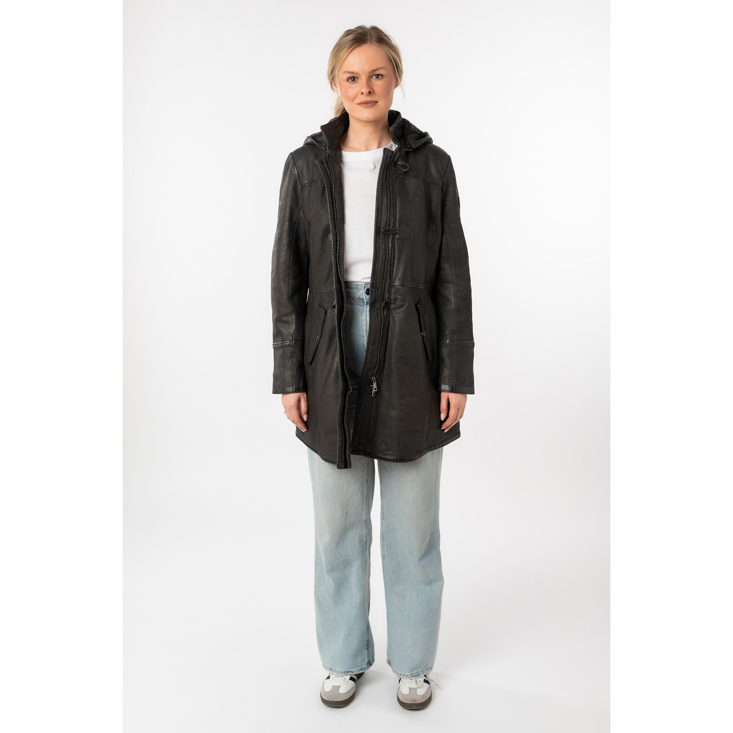 Geaca Lunga de Piele Dama Mauritius Antracit Inchis MWKace – Geci de Iarna Geaca Lunga de Piele Dama Mauritius Antracit Inchis MWKace – Geci de Iarna