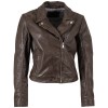 Geacă piele damă maro Mauritius MWKalea stil biker