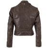 Geacă piele damă maro Mauritius MWKalea stil biker