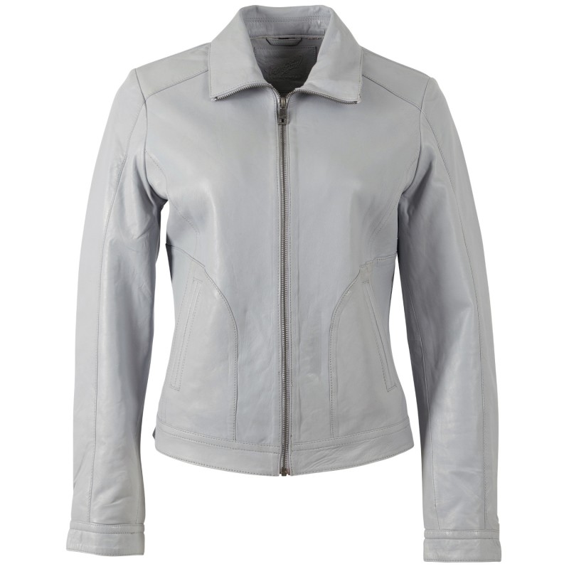 Geaca de Piele Dama Mauritius Albastru Deschis MWKaroh – Geci de Piele Geaca de Piele Dama Mauritius Albastru Deschis MWKaroh – Geci de Piele