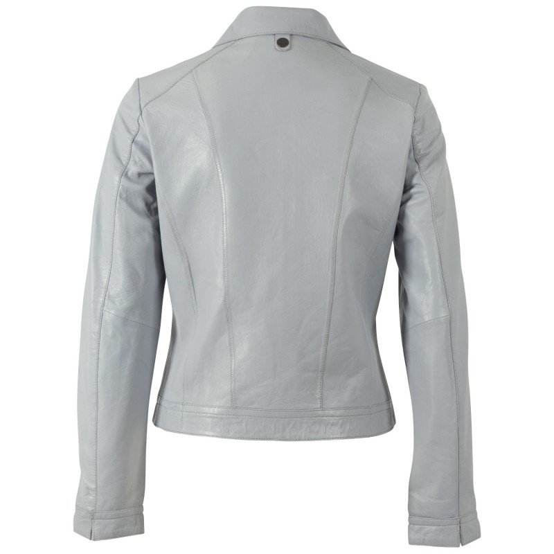 Geaca de Piele Dama Mauritius Albastru Deschis MWKaroh – Geci de Piele Geaca de Piele Dama Mauritius Albastru Deschis MWKaroh – Geci de Piele