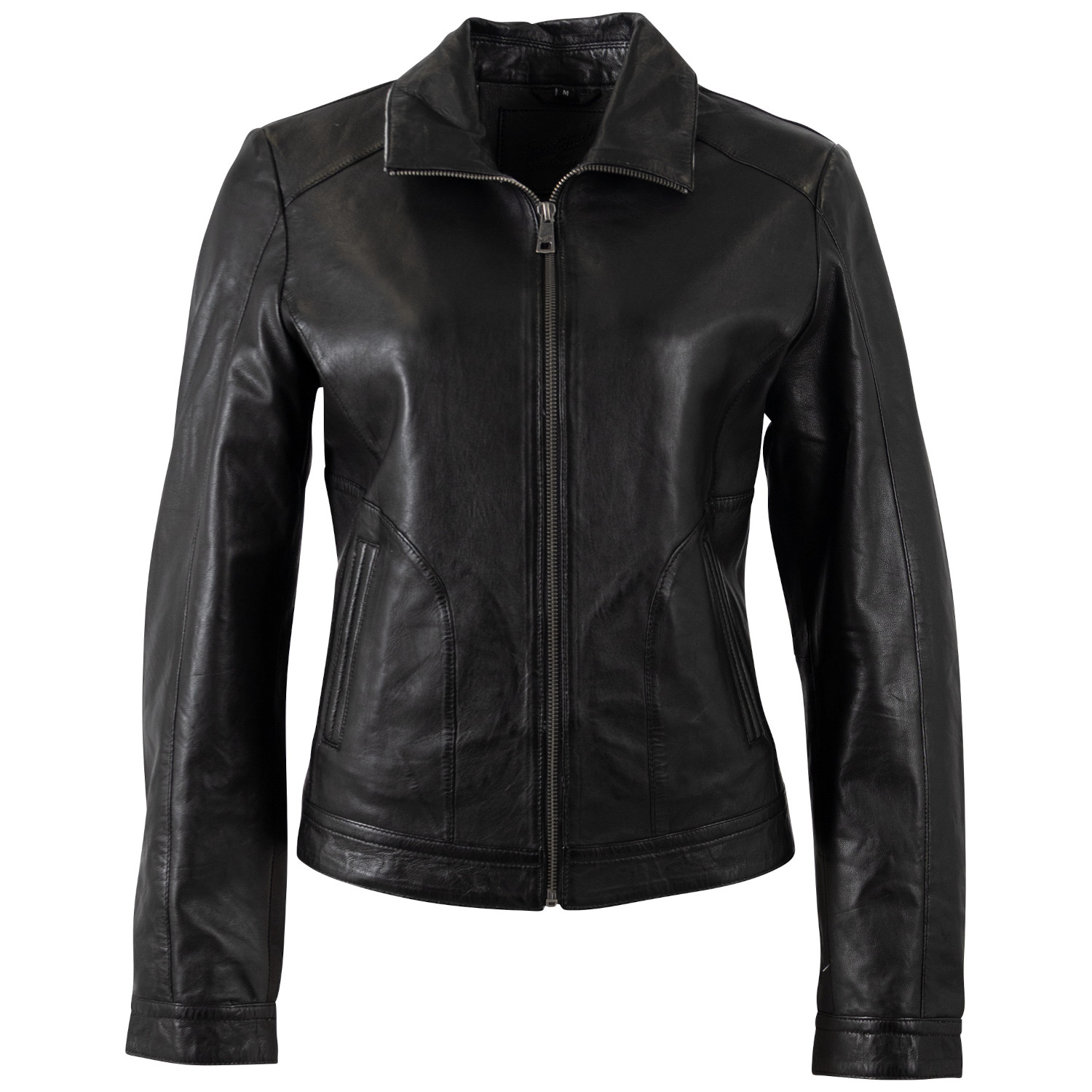 Geaca de Piele Dama Mauritius Neagra MWKaroh – Geci de Piele