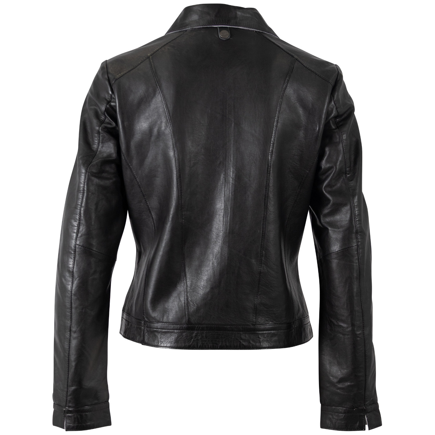 Geaca de Piele Dama Mauritius Neagra MWKaroh – Geci de Piele