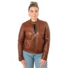Geaca de Piele Dama Mauritius Coniac MWKawira: Regular Fit Stil Biker