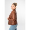 Geaca de Piele Dama Mauritius Coniac MWKawira: Regular Fit Stil Biker