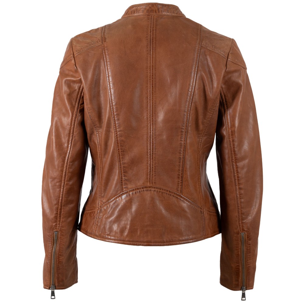 Geaca de Piele Dama Mauritius Coniac MWKeili - readytowear