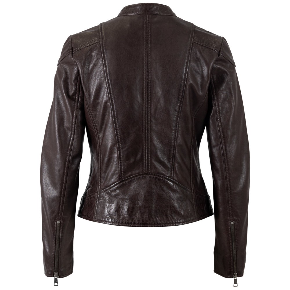 Geaca de Piele Dama Mauritius Maro Inchis MWKeili - readytowear