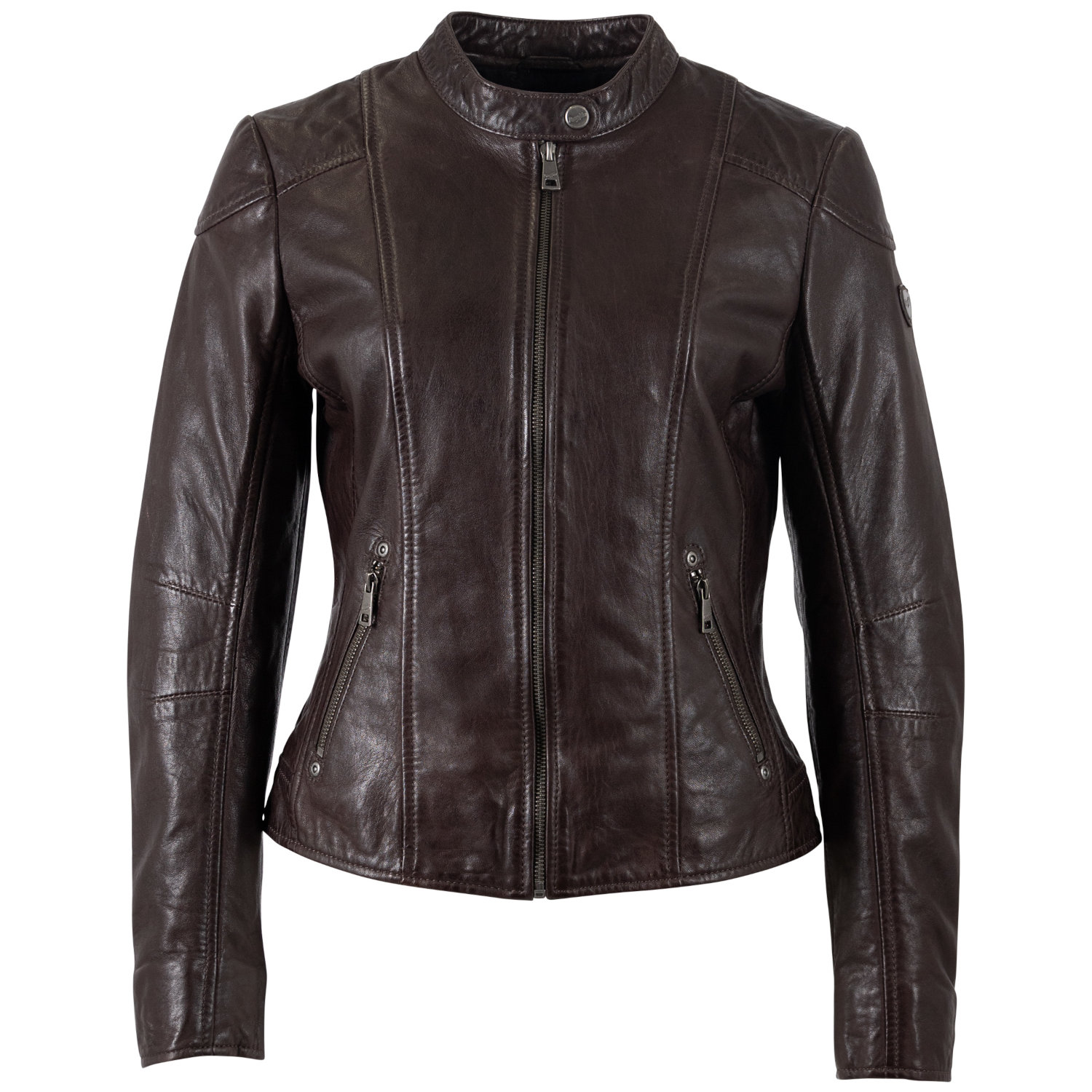 Geaca de Piele Dama Mauritius Maro Inchis MWKeili – Geci de Piele